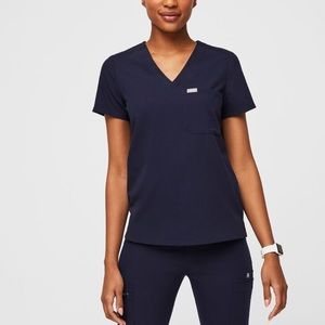 Figs scrubs set small navy